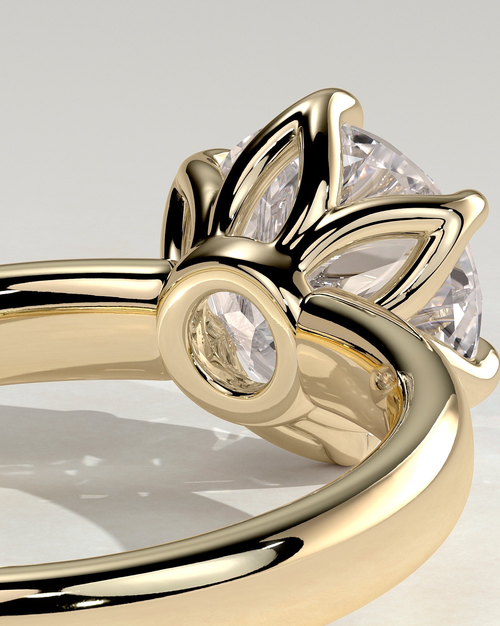 Round Halo, Pave & Split Shank Engagement Ring – 1.93 CT Lab Grown Diamond