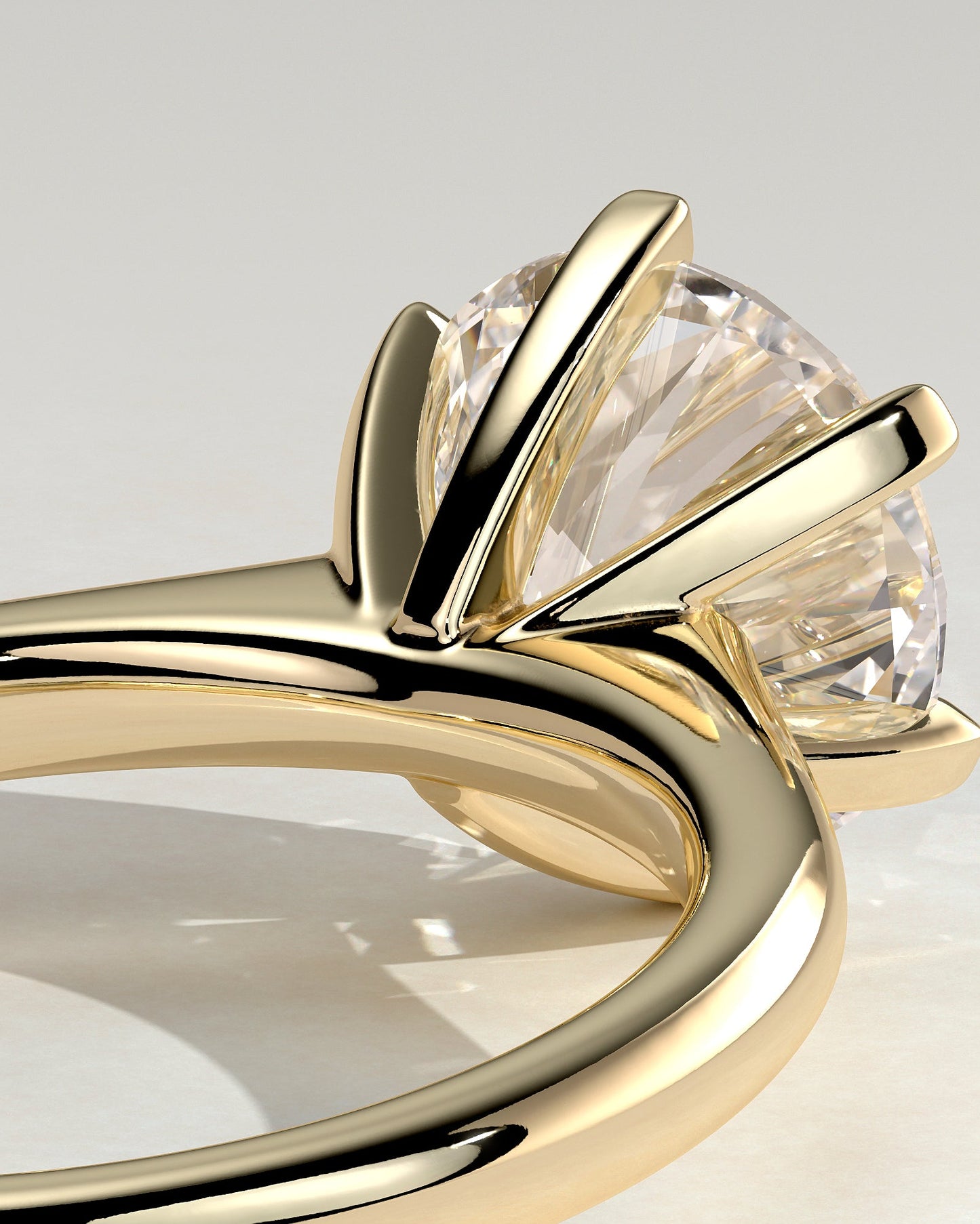 Round Halo, Pave & Split Shank Engagement Ring – 1.93 CT Lab Grown Diamond