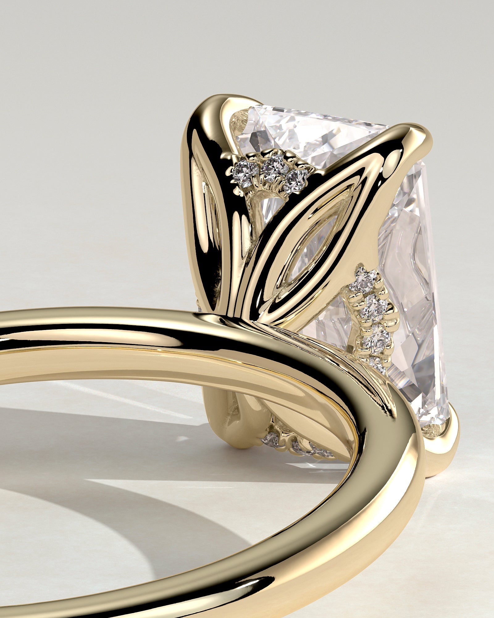 Round Halo, Pave & Split Shank Engagement Ring – 1.93 CT Lab Grown Diamond