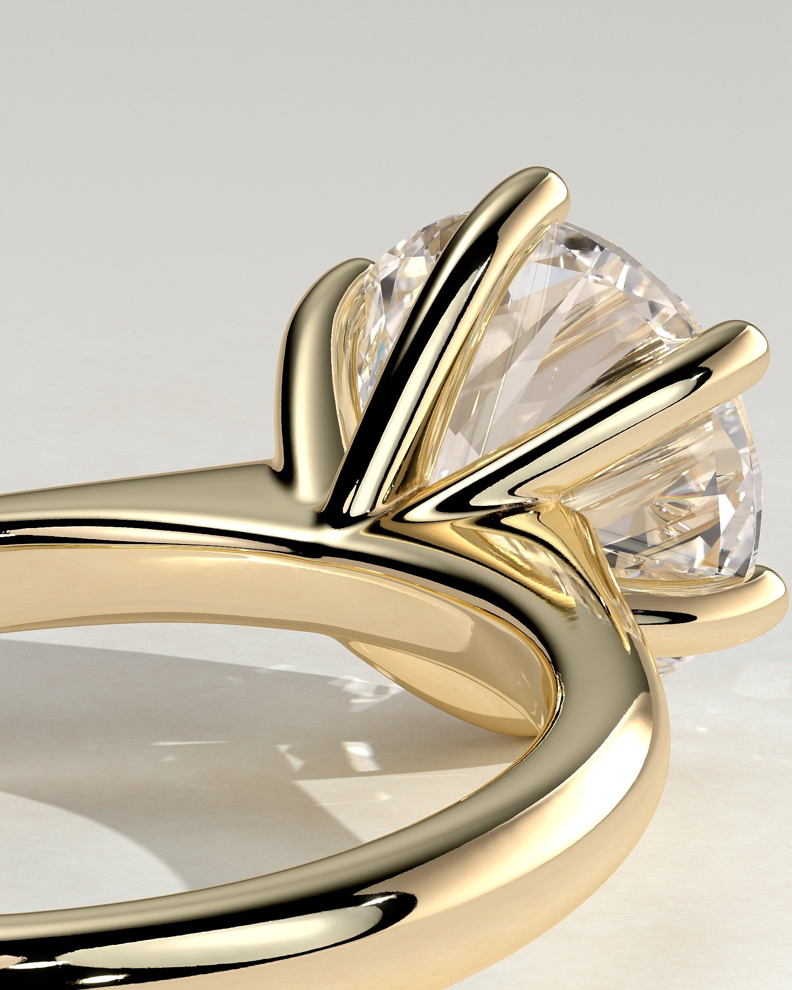 Round Halo, Pave & Split Shank Engagement Ring – 1.93 CT Lab Grown Diamond