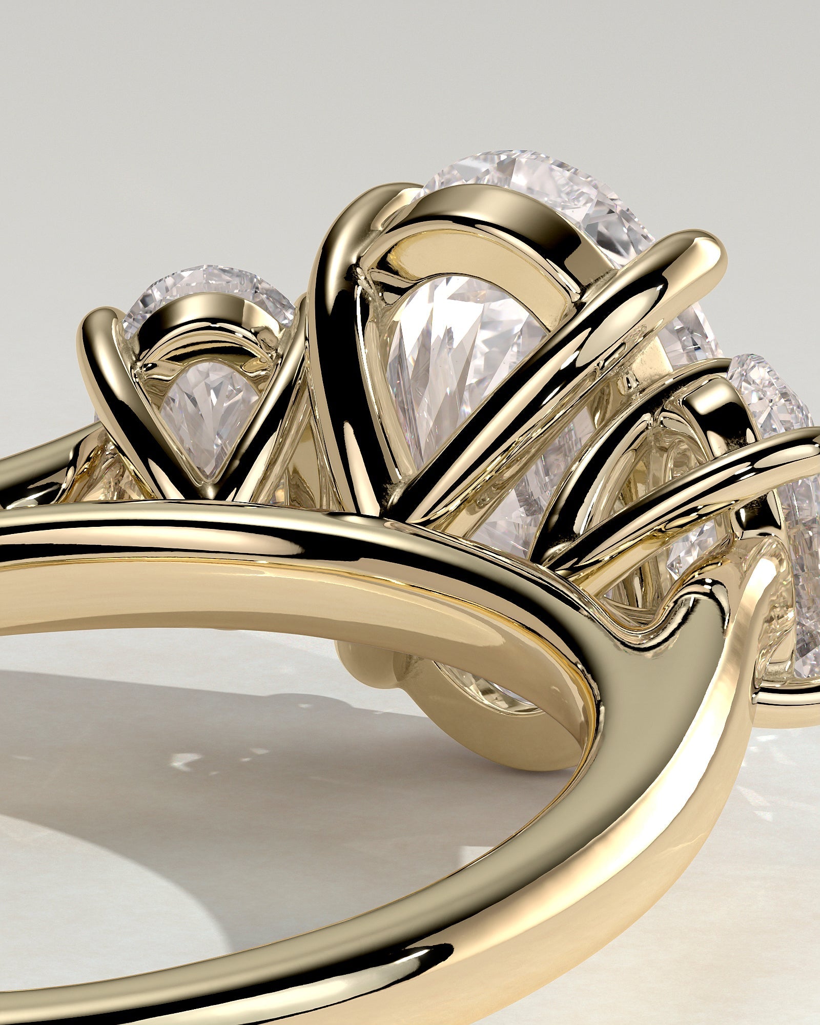 Round Halo, Pave & Split Shank Engagement Ring – 1.93 CT Lab Grown Diamond