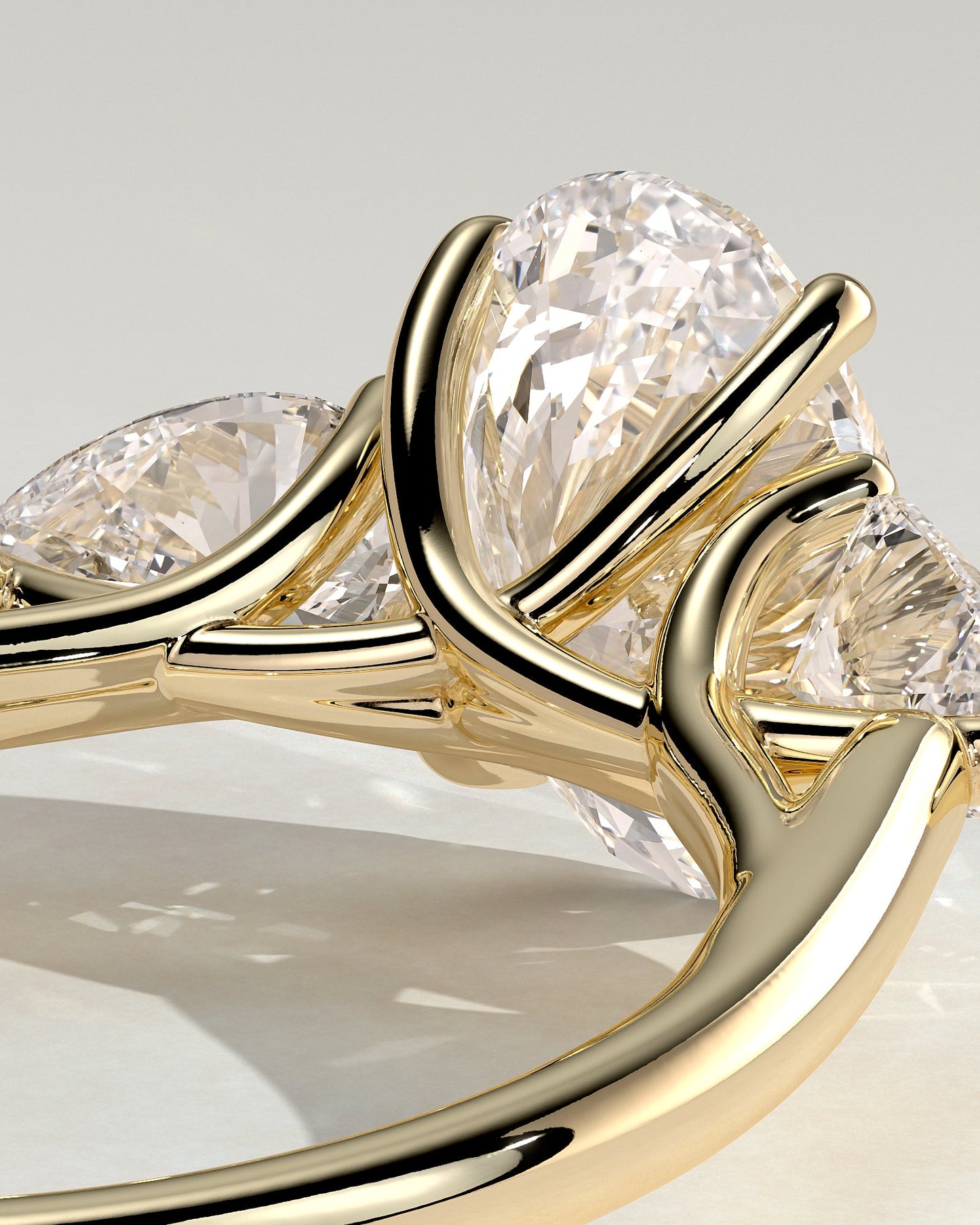 Round Halo, Pave & Split Shank Engagement Ring – 1.93 CT Lab Grown Diamond