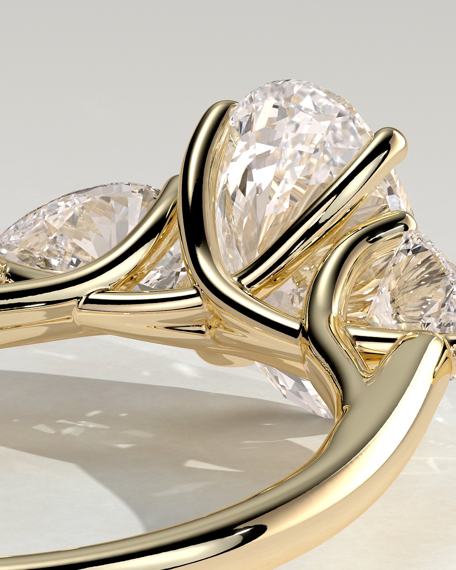 Round Halo, Pave & Split Shank Engagement Ring – 1.93 CT Lab Grown Diamond