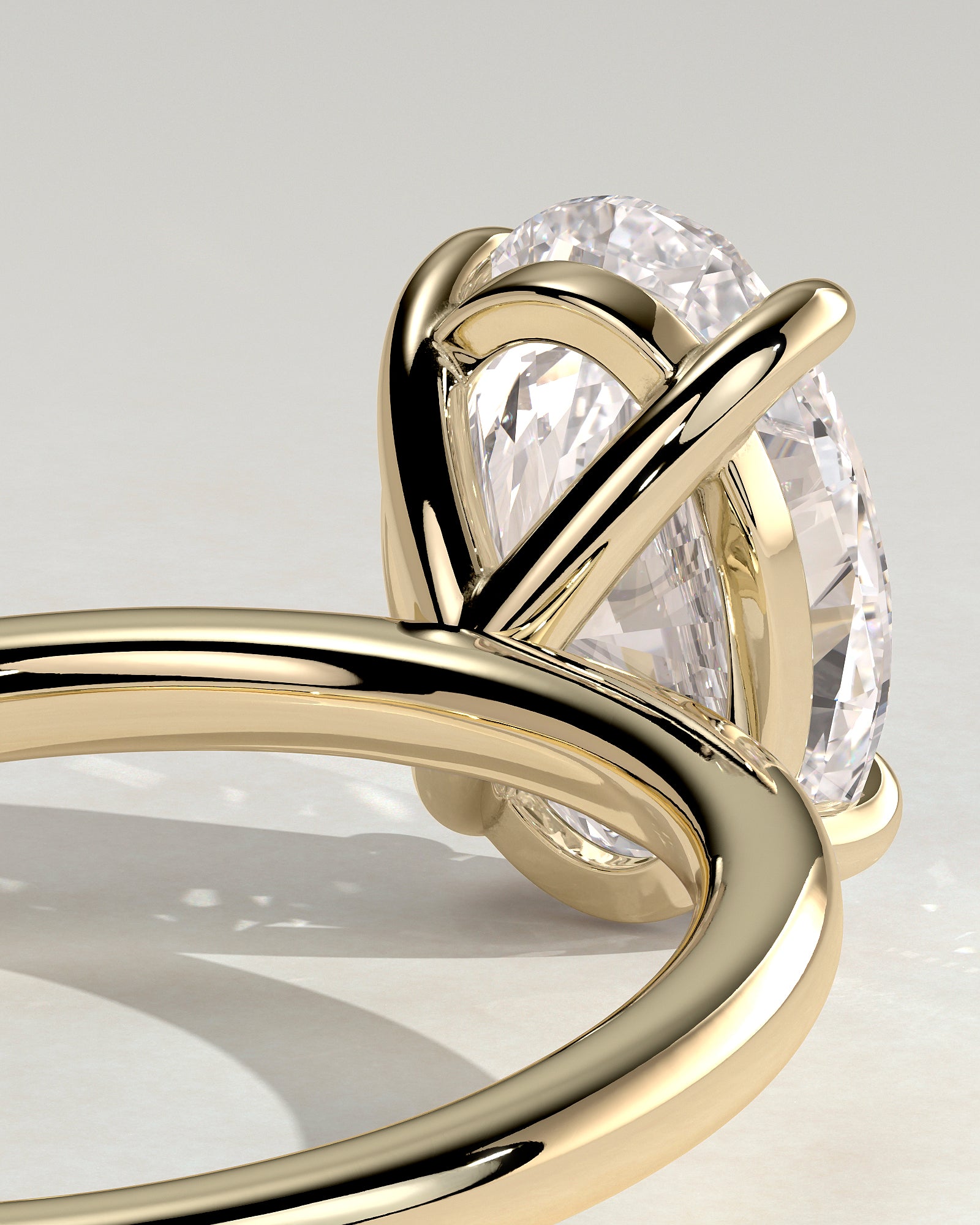Round Halo, Pave & Split Shank Engagement Ring – 1.93 CT Lab Grown Diamond