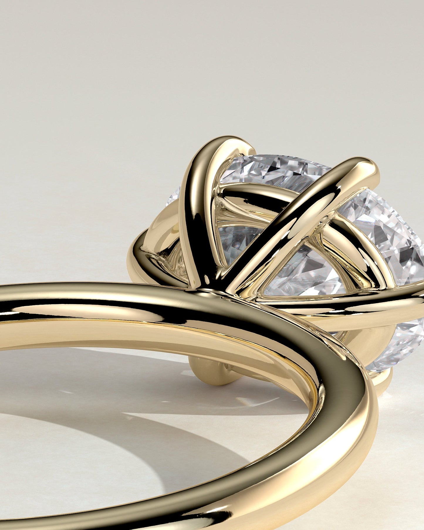 Round Halo, Pave & Split Shank Engagement Ring – 1.93 CT Lab Grown Diamond