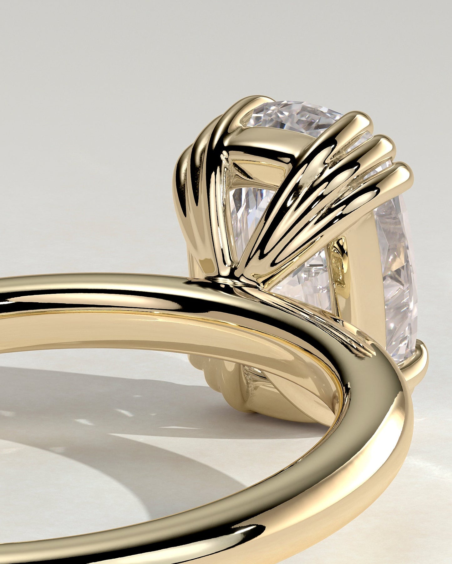 Round Halo, Pave & Split Shank Engagement Ring – 1.93 CT Lab Grown Diamond