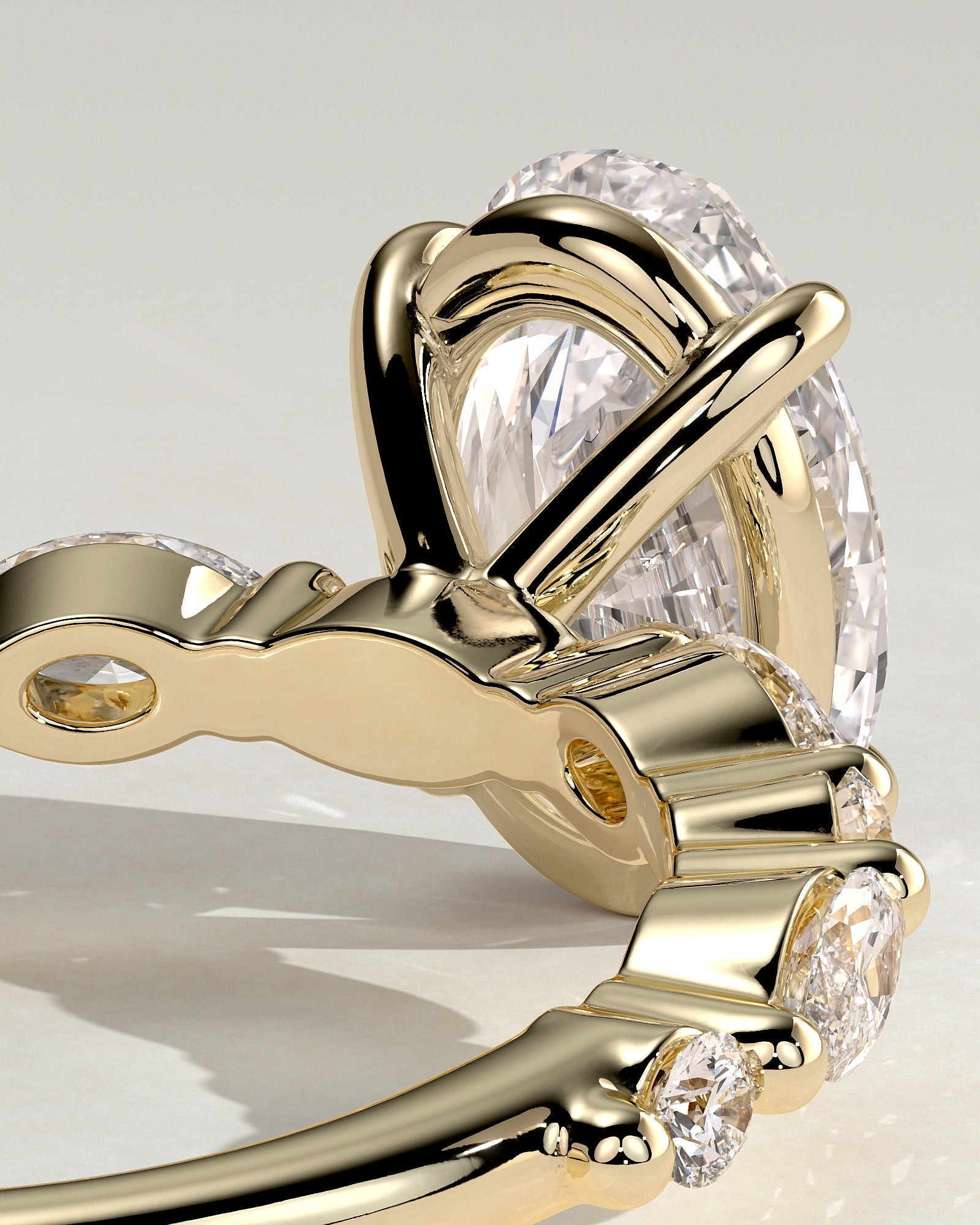 Round Halo, Pave & Split Shank Engagement Ring – 1.93 CT Lab Grown Diamond