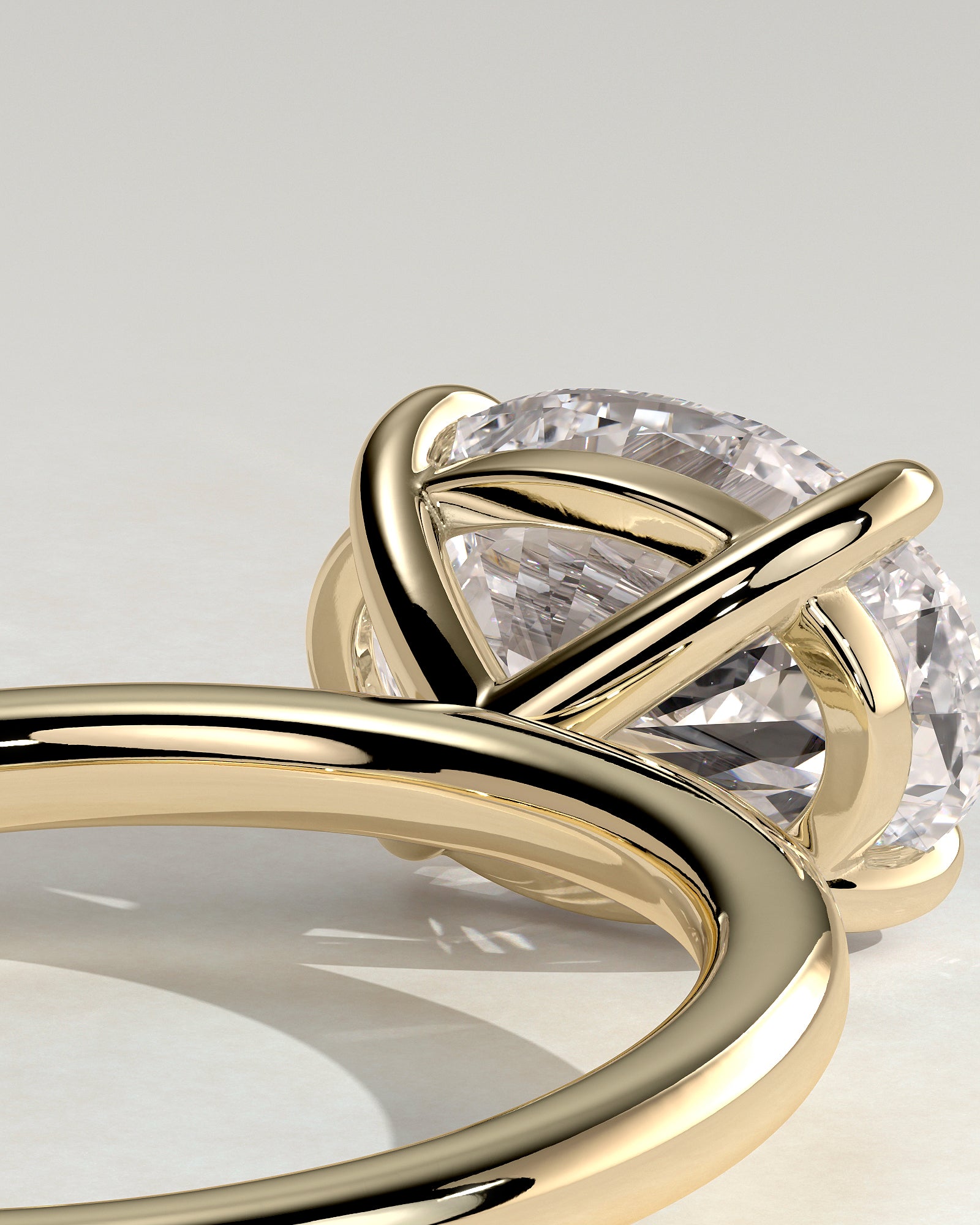 Round Halo, Pave & Split Shank Engagement Ring – 1.93 CT Lab Grown Diamond
