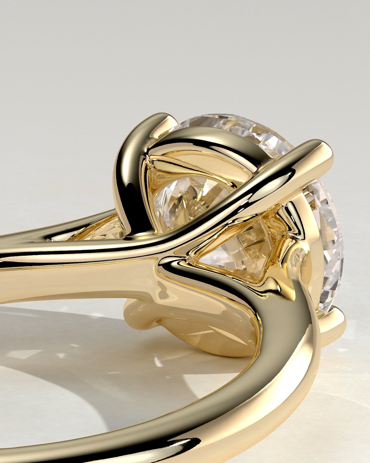Round Halo, Pave & Split Shank Engagement Ring – 1.93 CT Lab Grown Diamond