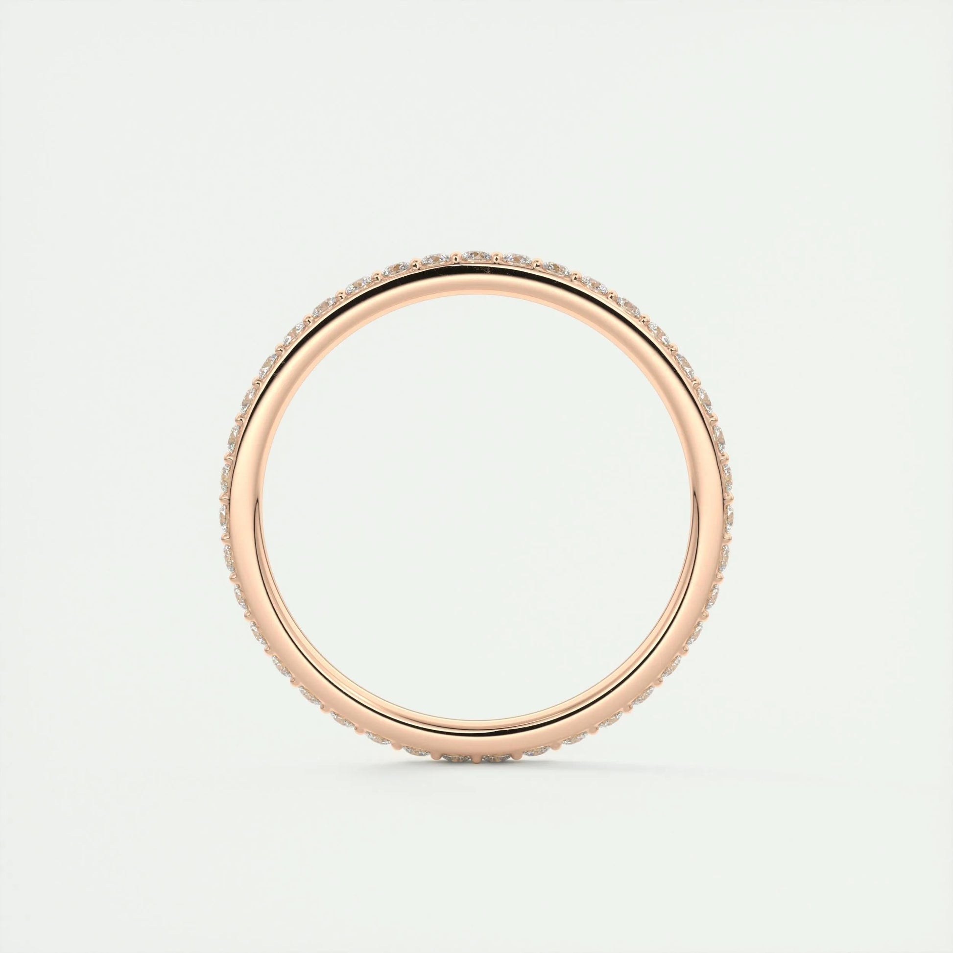 0.37 CT Round Full Eternity CVD EF/VVS Diamond Wedding Band 15