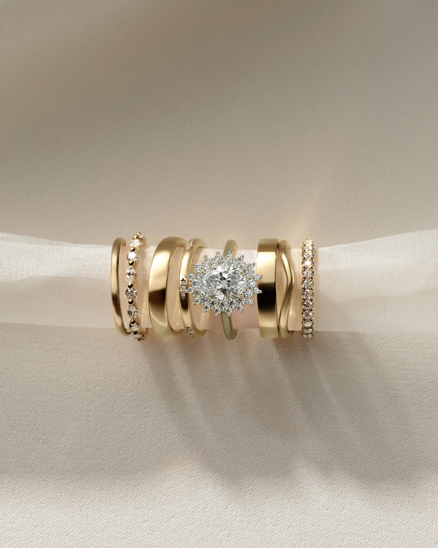 Round Halo, Pave & Split Shank Engagement Ring – 1.93 CT Lab Grown Diamond