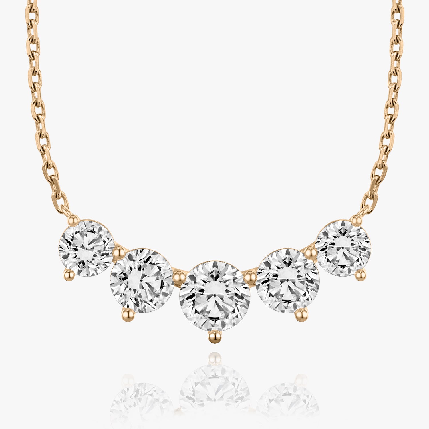 3.50 TC Round CVD F/VS Diamond Necklace 8