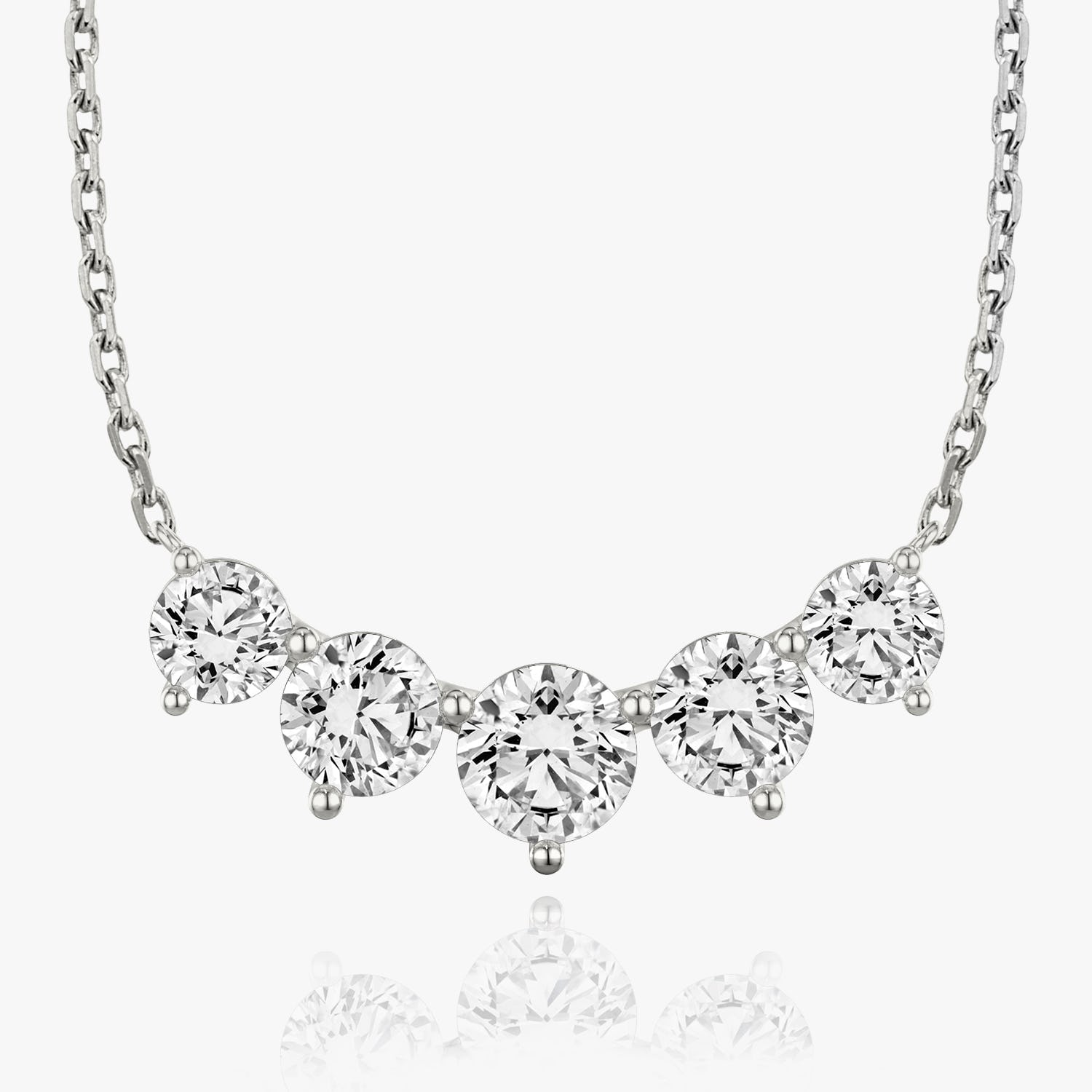 3.50 TC Round CVD F/VS Diamond Necklace 3