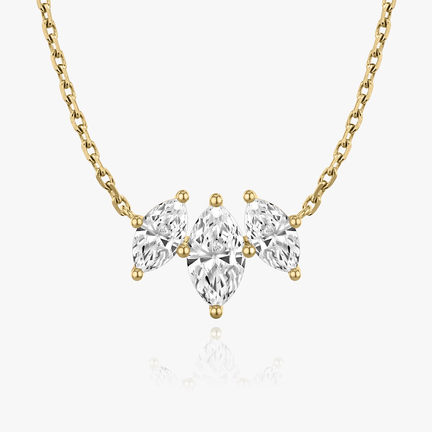 2.0 TC Marquise CVD F/VS Diamond Necklace 4