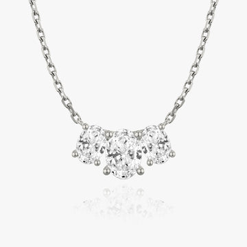 2.0 TC Oval CVD F/VS Diamond Necklace 1