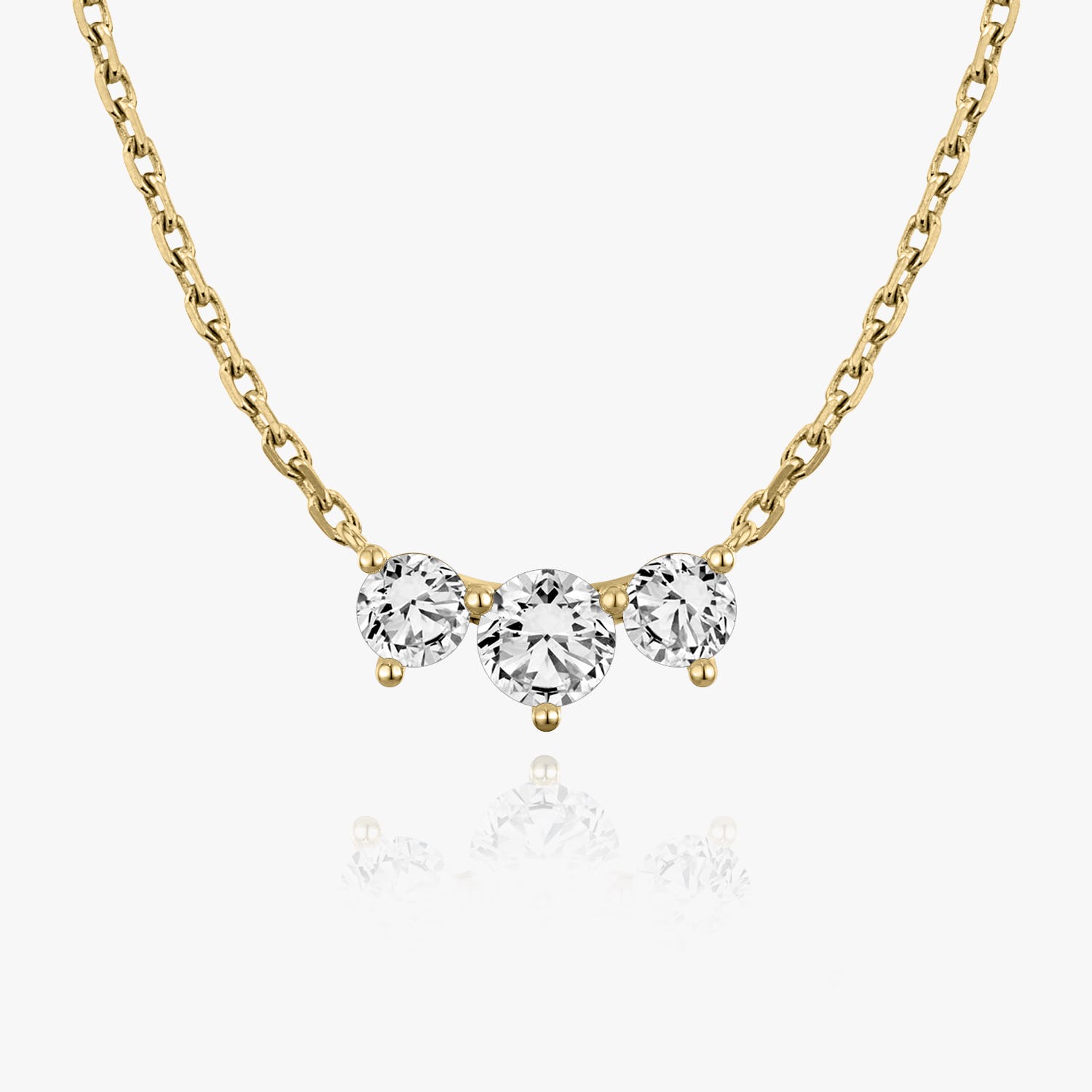 1.0 TCW Round CVD F/VS Diamond Necklace 4