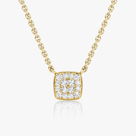 0.10 TCW Round CVD F/VS Diamond Necklace 5