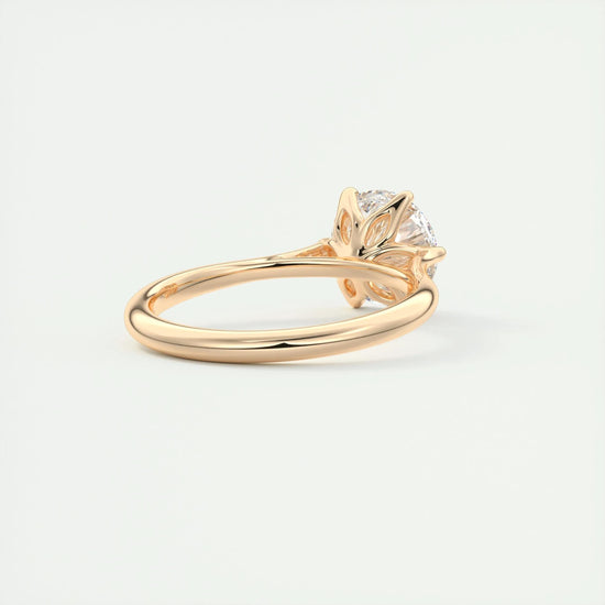 2 CT Round Solitaire CVD F/VS1 Diamond Engagement Ring 17