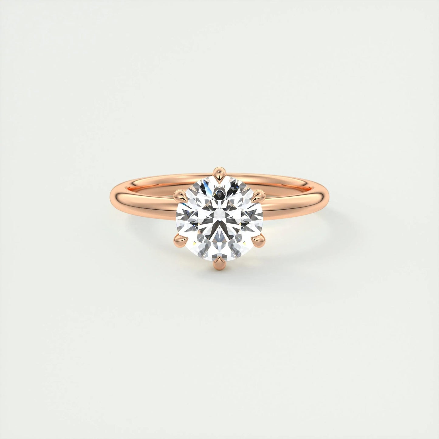 1.5 CT Round Solitaire CVD F/VS1 Diamond Engagement Ring 16