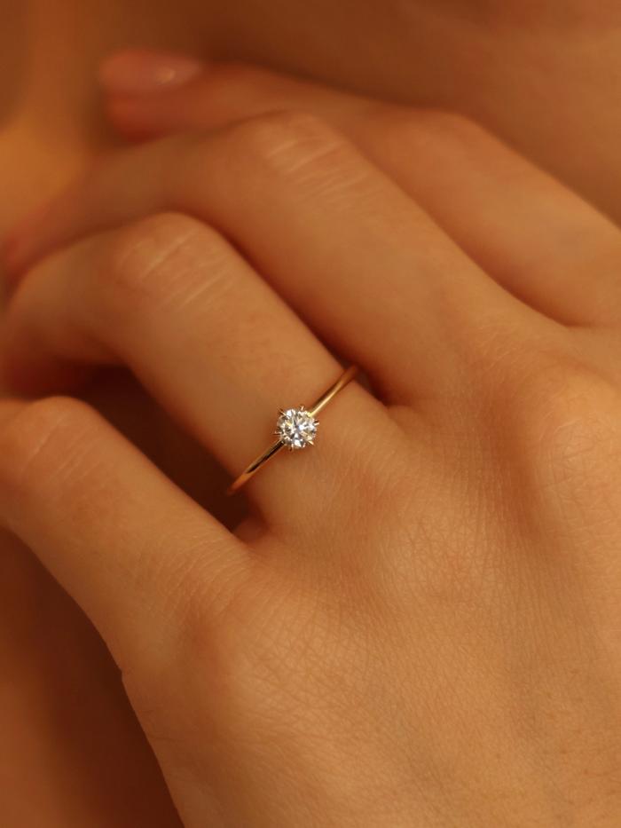 Marquise Cut Cluster Styled Lab Grown Diamond Engagement Ring