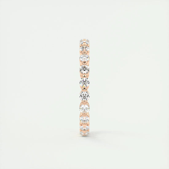 0.69 CT Round Full Eternity CVD EF/VVS Diamond Wedding Band 13