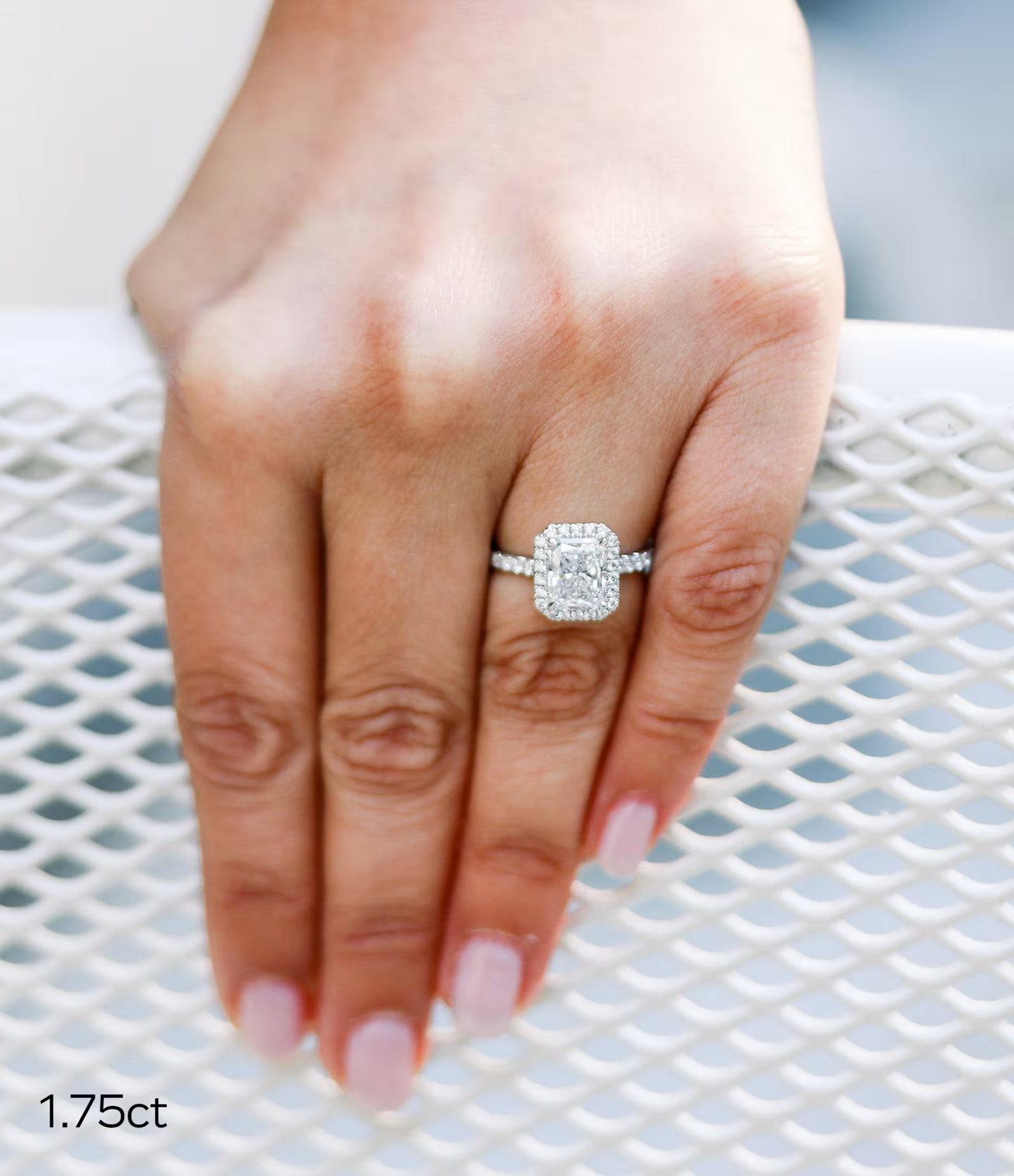 Marquise Cut Cluster Styled Lab Grown Diamond Engagement Ring