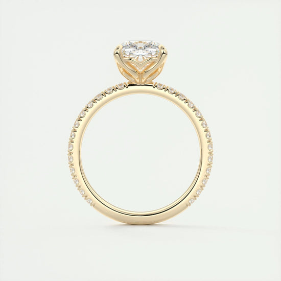 2 CT Cushion Solitaire CVD F/VS1 Diamond Engagement Ring 14