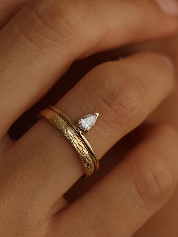 Marquise Cut Cluster Styled Lab Grown Wedding Band