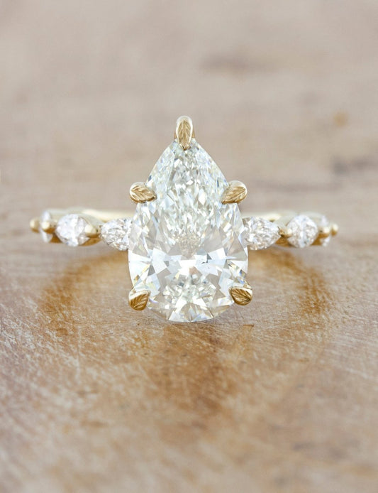 2 CT Round Three Stones Lab Grown Diamond Engagement Ring