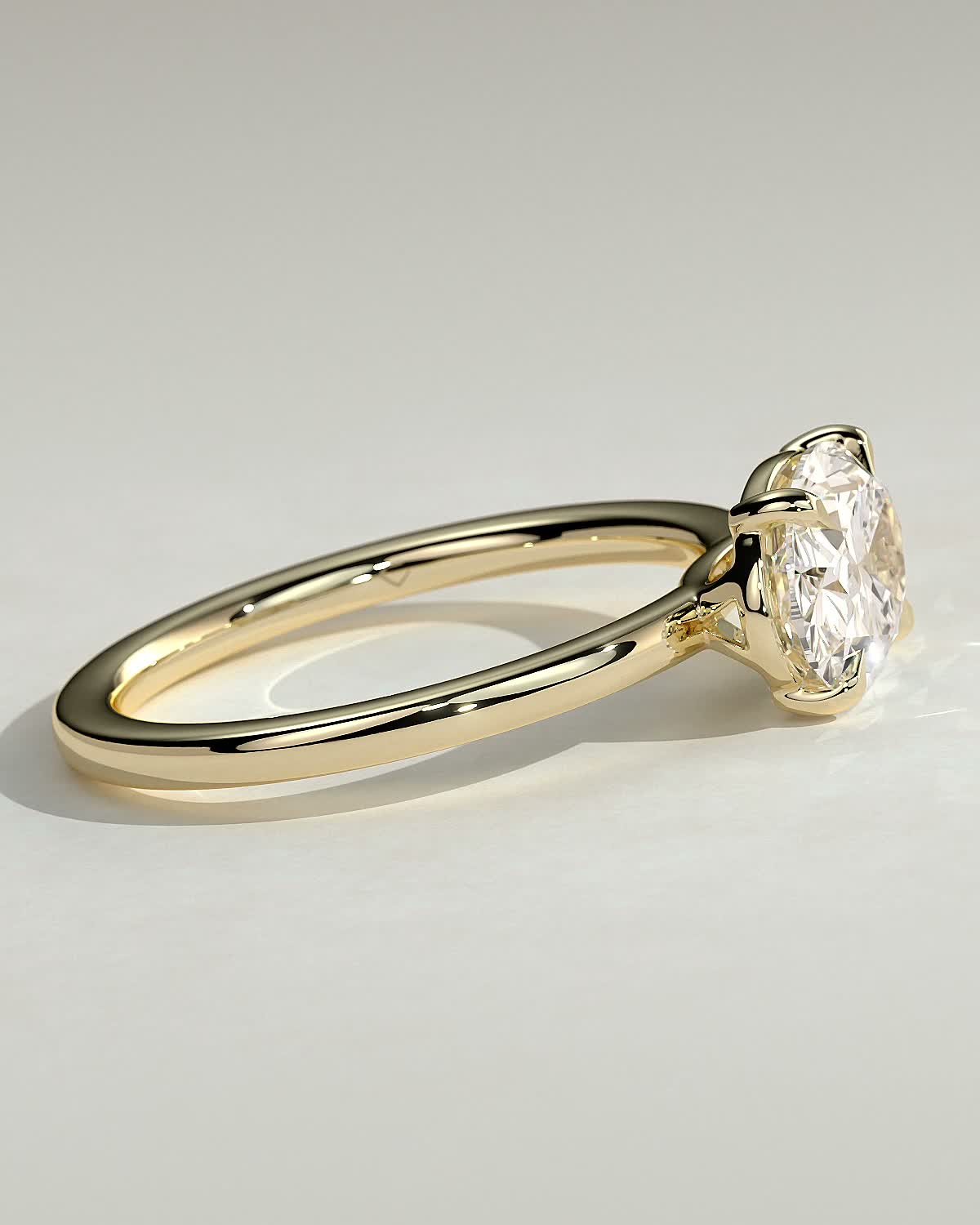 Round Halo, Pave & Split Shank Engagement Ring – 1.93 CT Lab Grown Diamond