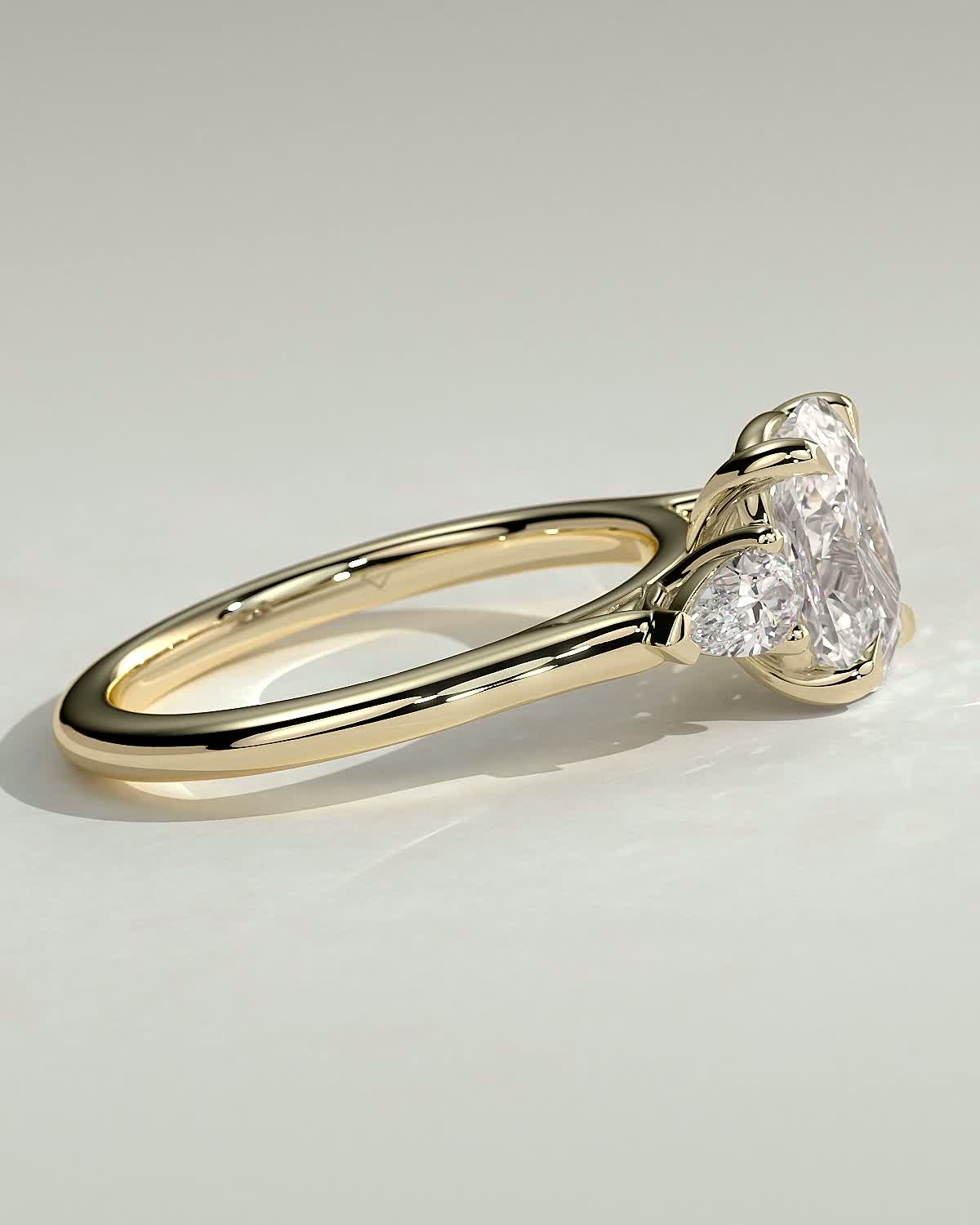 Round Halo, Pave & Split Shank Engagement Ring – 1.93 CT Lab Grown Diamond