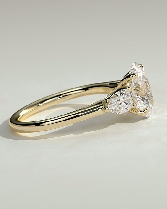 Round Halo, Pave & Split Shank Engagement Ring – 1.93 CT Lab Grown Diamond