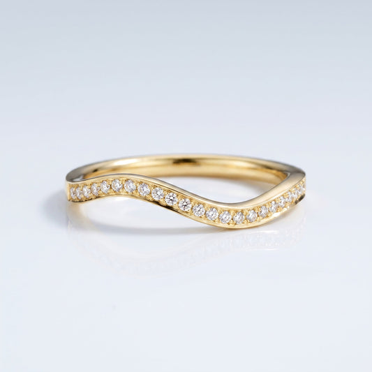 0.2 TCW Round Diamond Half Eternity DEF/VVS Lab Grown Wedding Band