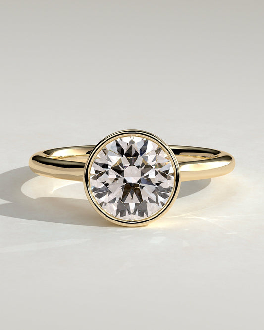 Round Halo, Pave & Split Shank Engagement Ring – 1.93 CT Lab Grown Diamond