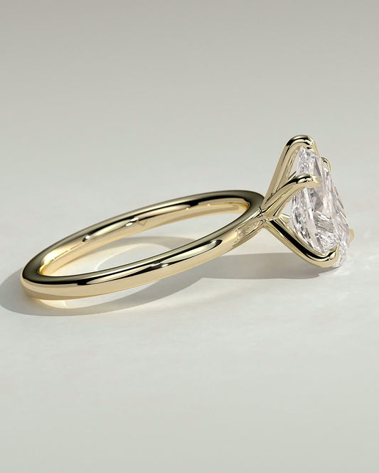 Round Halo, Pave & Split Shank Engagement Ring – 1.93 CT Lab Grown Diamond