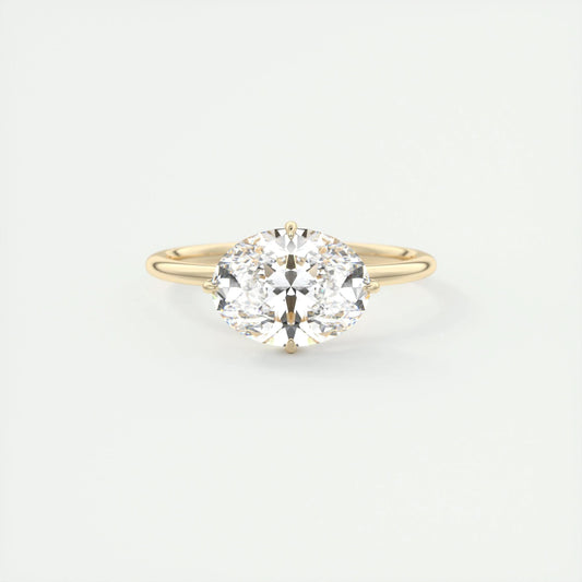 2 CT Oval Hidden Halo CVD F/VS1 Diamond Engagement Ring 7