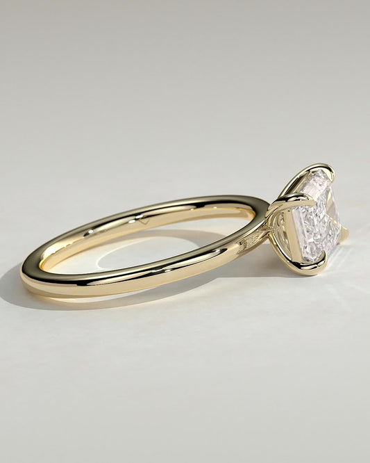 Round Halo, Pave & Split Shank Engagement Ring – 1.93 CT Lab Grown Diamond