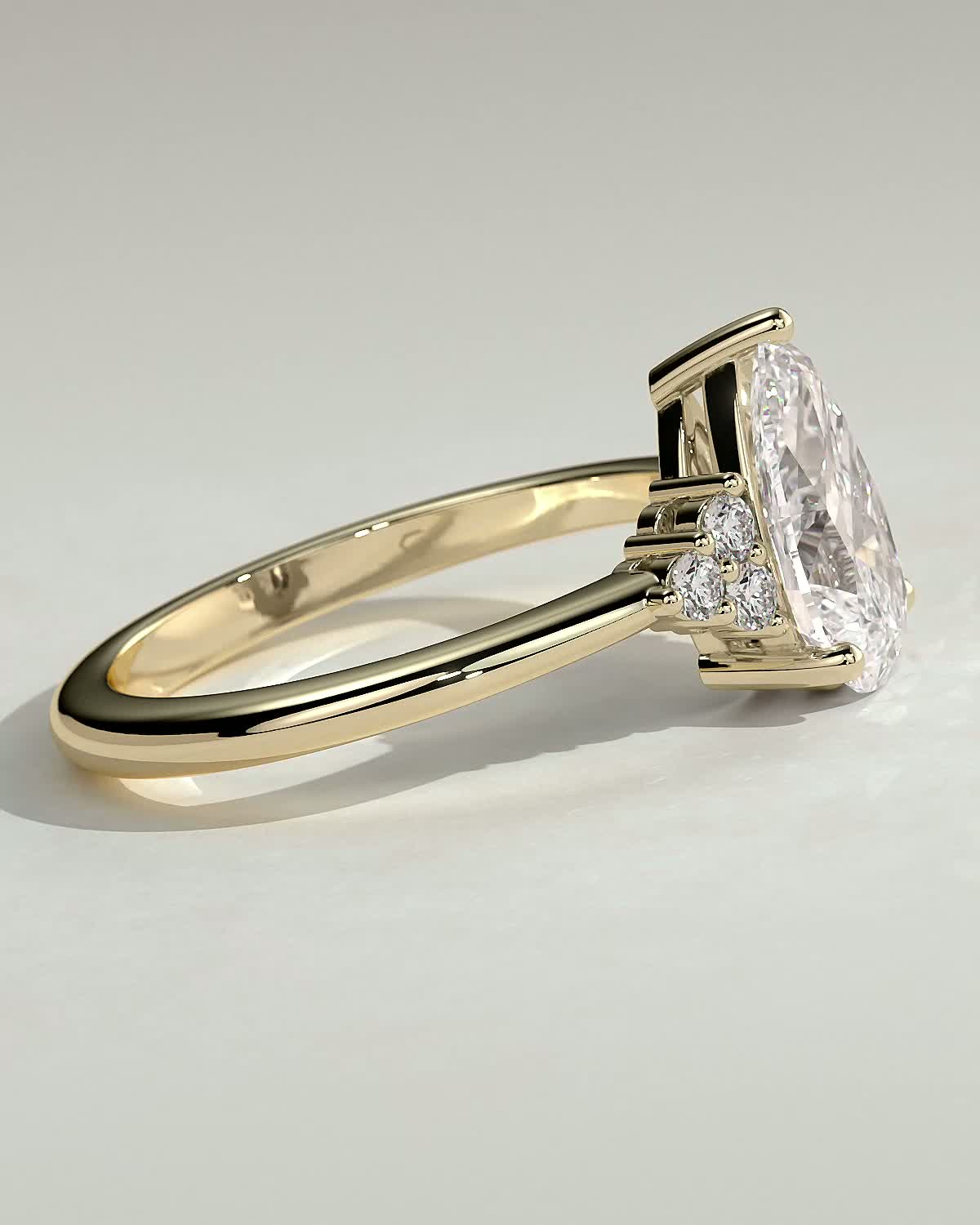 Round Halo, Pave & Split Shank Engagement Ring – 1.93 CT Lab Grown Diamond