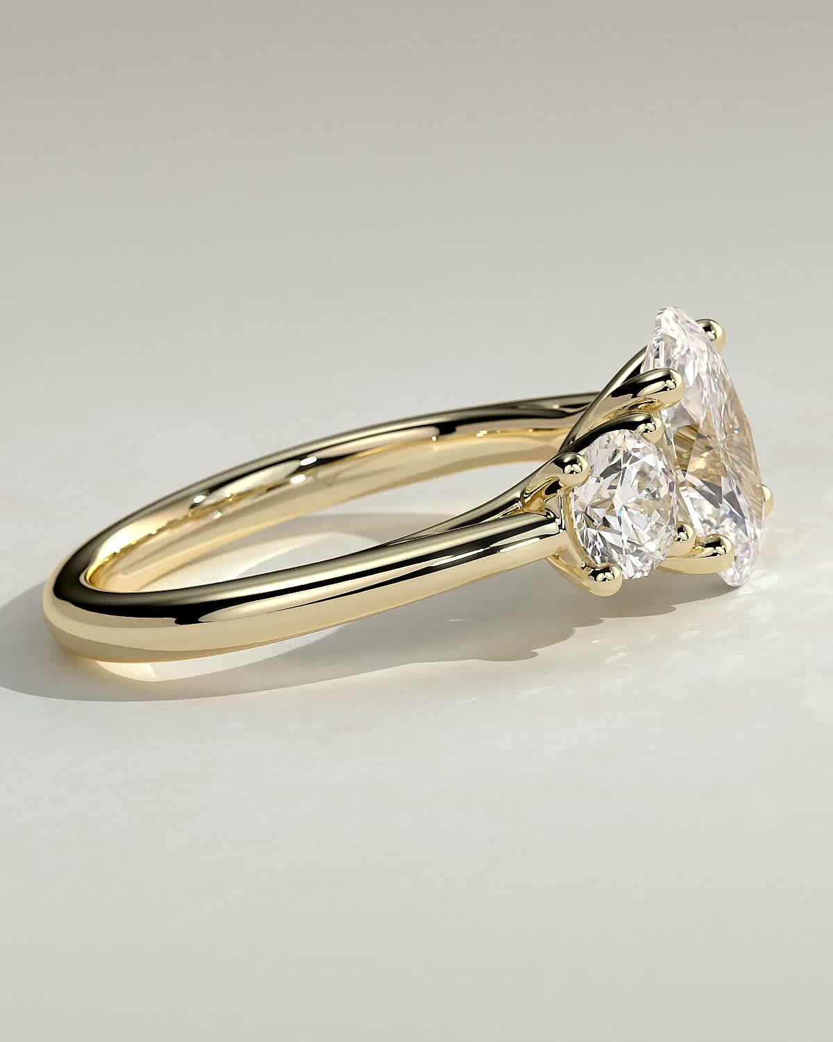 Round Halo, Pave & Split Shank Engagement Ring – 1.93 CT Lab Grown Diamond
