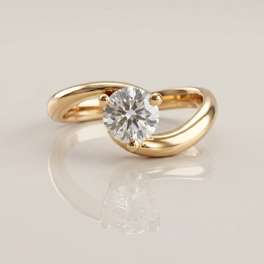 Oval Solitaire Engagement Ring – 2 CT Lab Grown Diamond