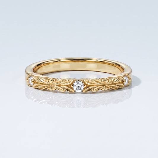 0.2 TCW Round Diamond Half Eternity DEF/VVS Lab Grown Wedding Band