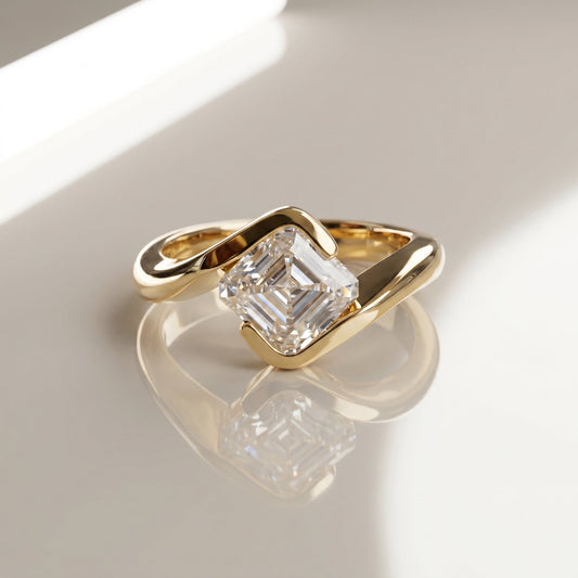 Oval Solitaire Engagement Ring – 2 CT Lab Grown Diamond