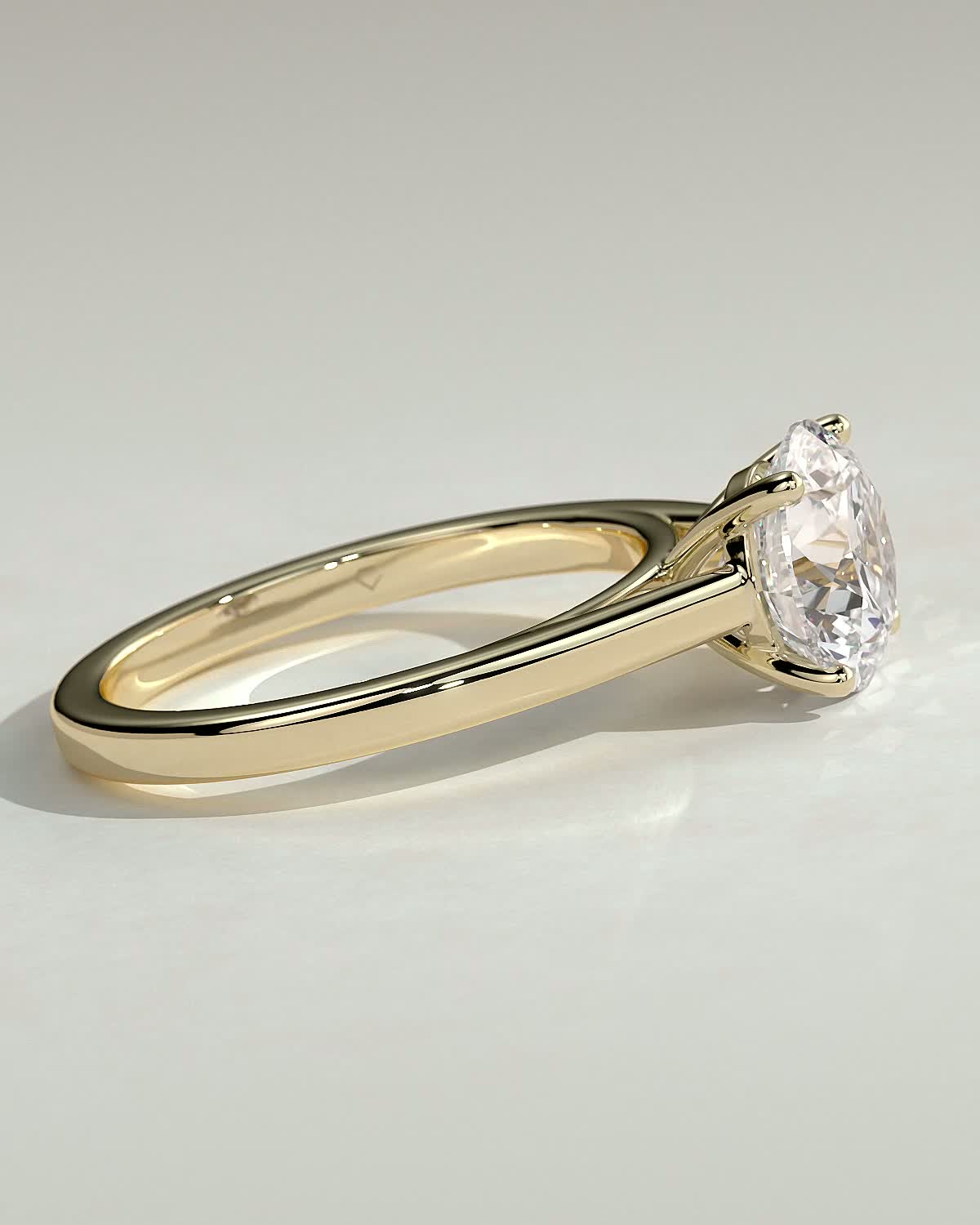 Round Halo, Pave & Split Shank Engagement Ring – 1.93 CT Lab Grown Diamond