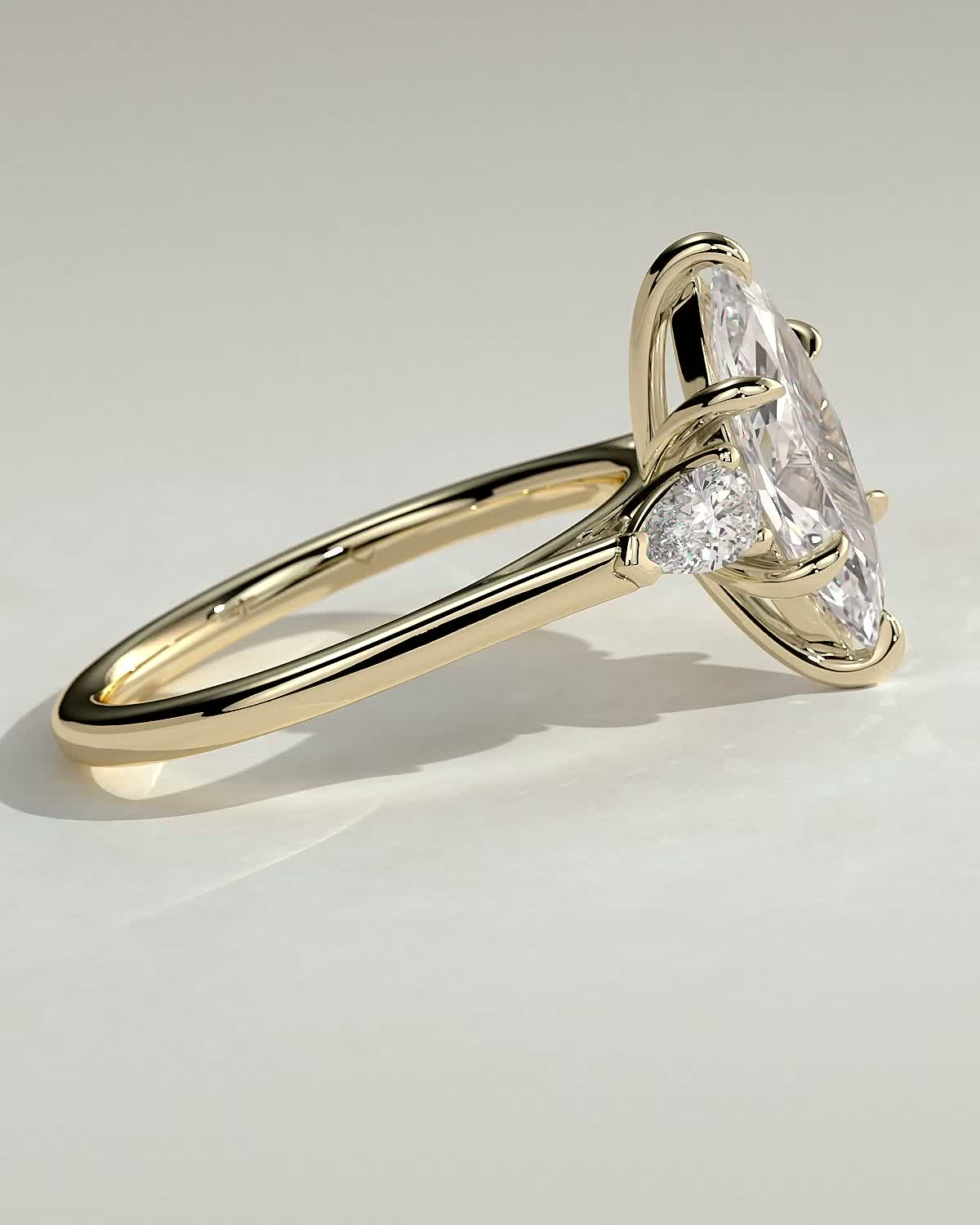 Round Halo, Pave & Split Shank Engagement Ring – 1.93 CT Lab Grown Diamond