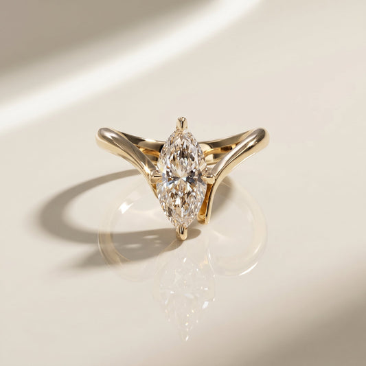Oval Solitaire Engagement Ring – 2 CT Lab Grown Diamond