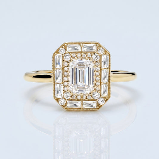 Marquise Swirl Solitaire Engagement Ring – 1 CT Lab Grown Diamond