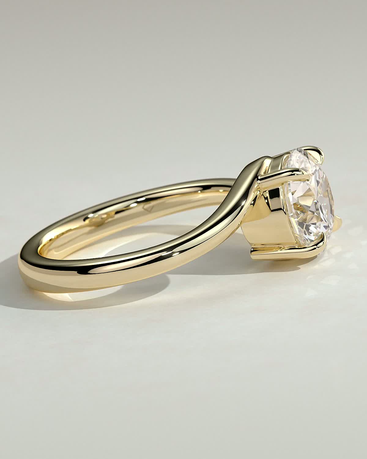 Round Halo, Pave & Split Shank Engagement Ring – 1.93 CT Lab Grown Diamond