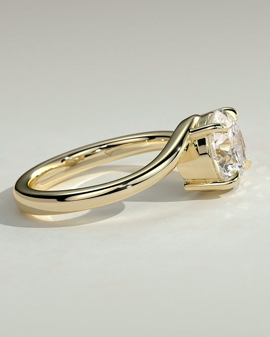 Round Halo, Pave & Split Shank Engagement Ring – 1.93 CT Lab Grown Diamond