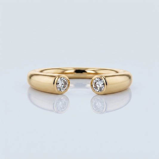 0.2 TCW Round Diamond Half Eternity DEF/VVS Lab Grown Wedding Band