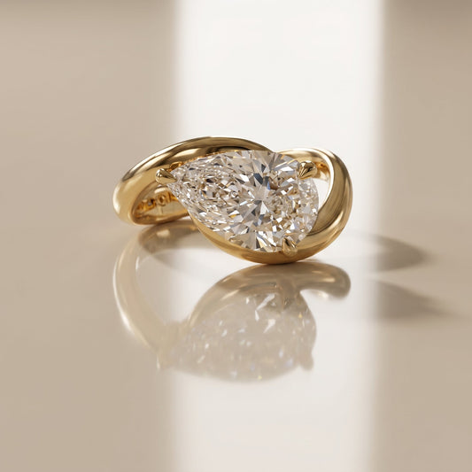 Oval Solitaire Engagement Ring – 2 CT Lab Grown Diamond